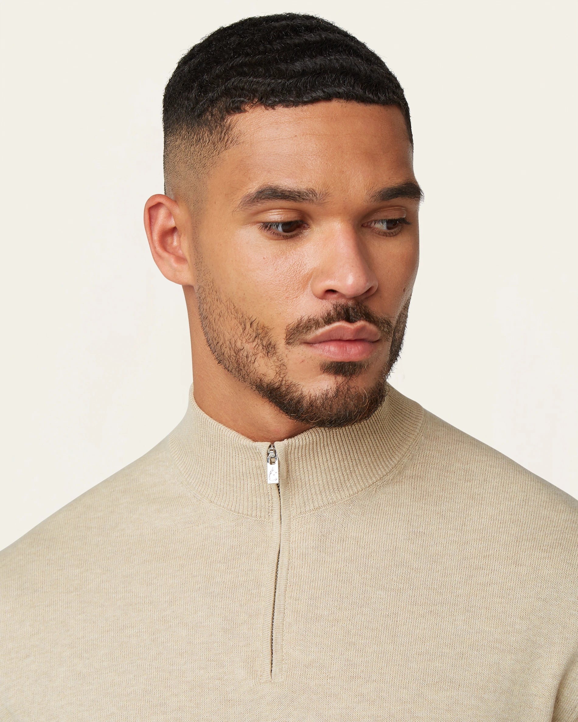 Seawool Half Zip Sand