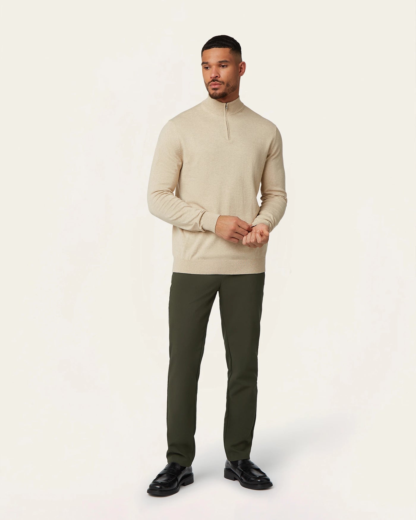 Seawool Half Zip Sand
