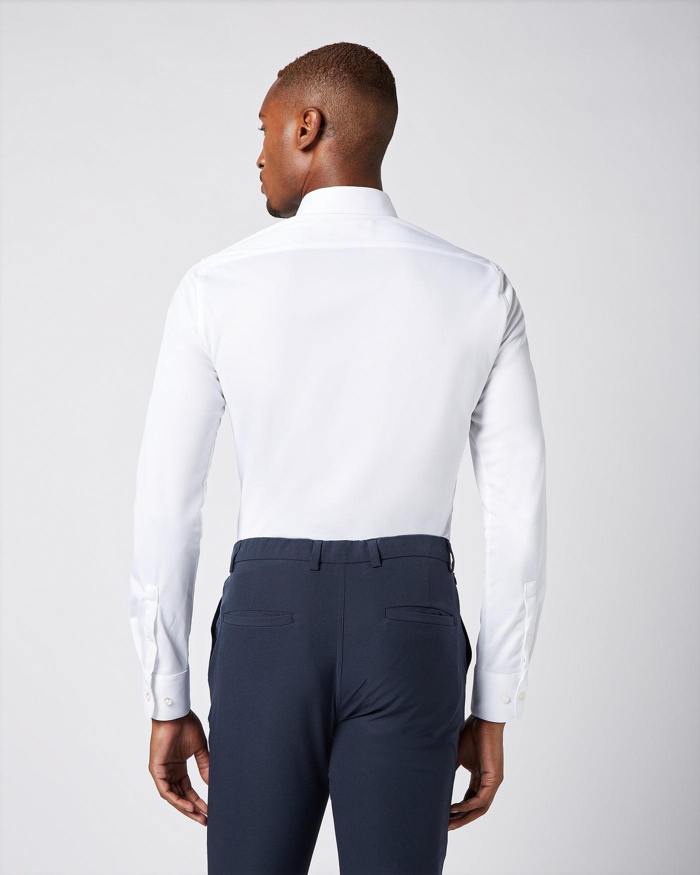 Prior Tech: Non-iron stretch shirt white