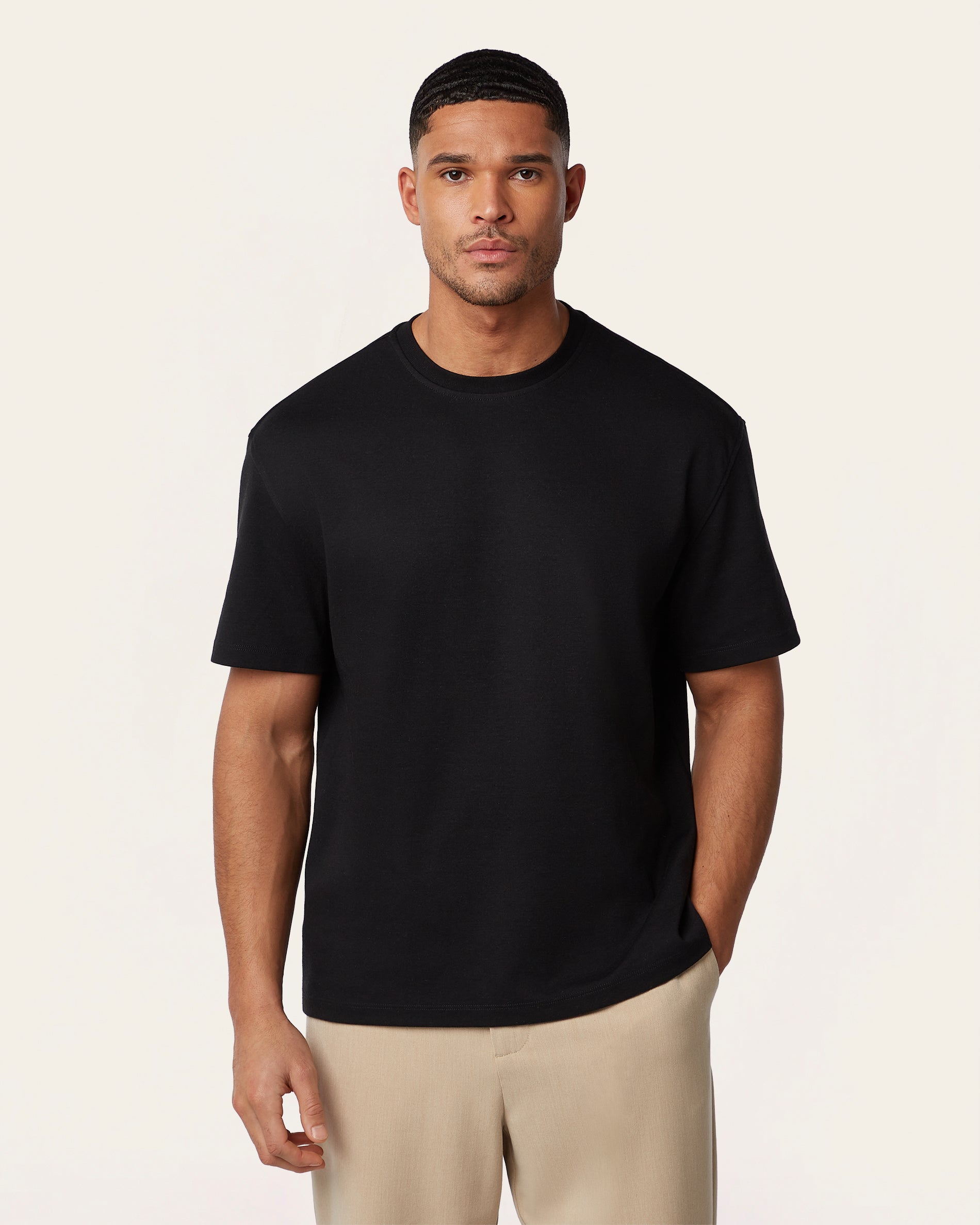 Heavy weight relaxed fit t-shirt black